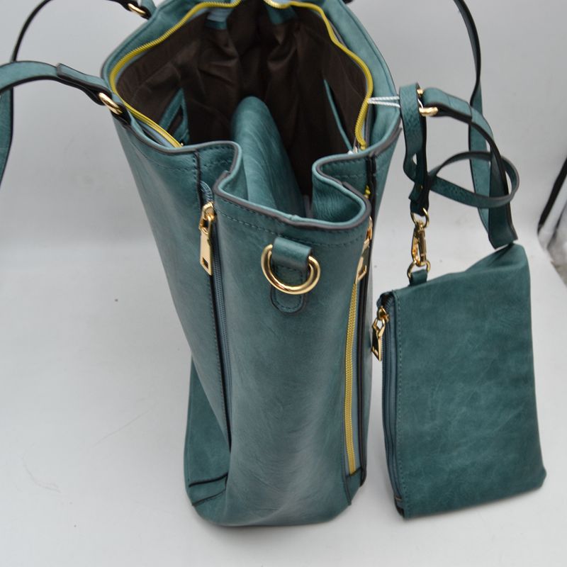 3 in 1 Side Zipper Women's Tote Handbag set