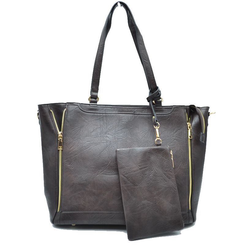 3 in 1 Side Zipper Women's Tote Handbag set
