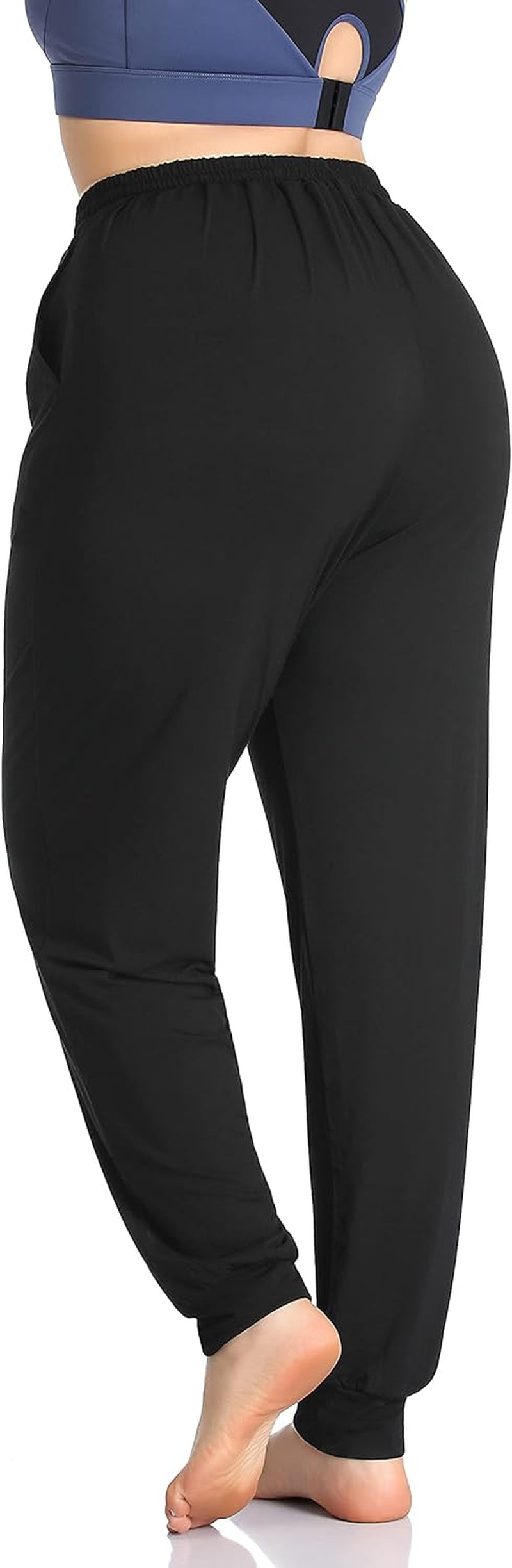 Elevate Your Comfort: Women's Plus Size Casual Lounge Yoga Pants with Drawstring and Pockets