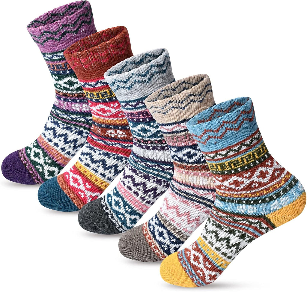 Socks for Women Winter Thick Warm Wool Socks Cozy Crew Christmas Gift