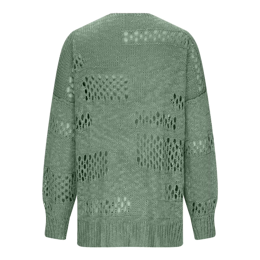 Lightweight Summer Fall Cardigan for Women Spring Open Front Long Batwing Sleeve Netted Crochet Cardigans Sweaters